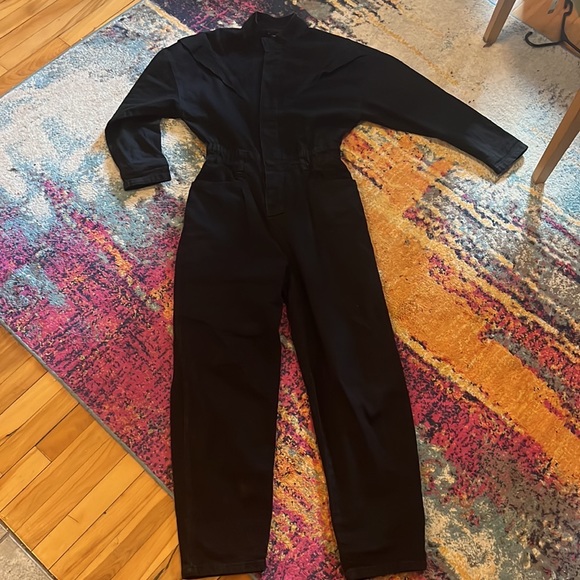 Long Denim Jumpsuit Vintage Size S - Picture 3 of 4